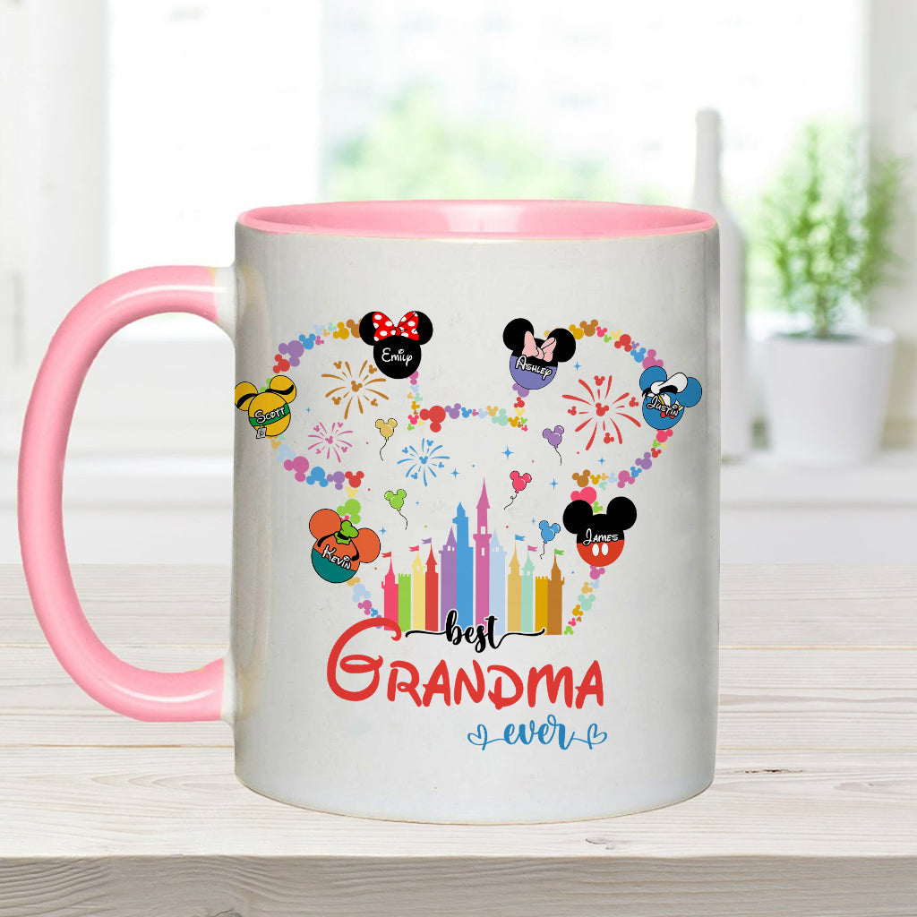 Personalized Grandma Accent Mug Custom Name Gift for Mother's Day Accent Mug GradoCreations
