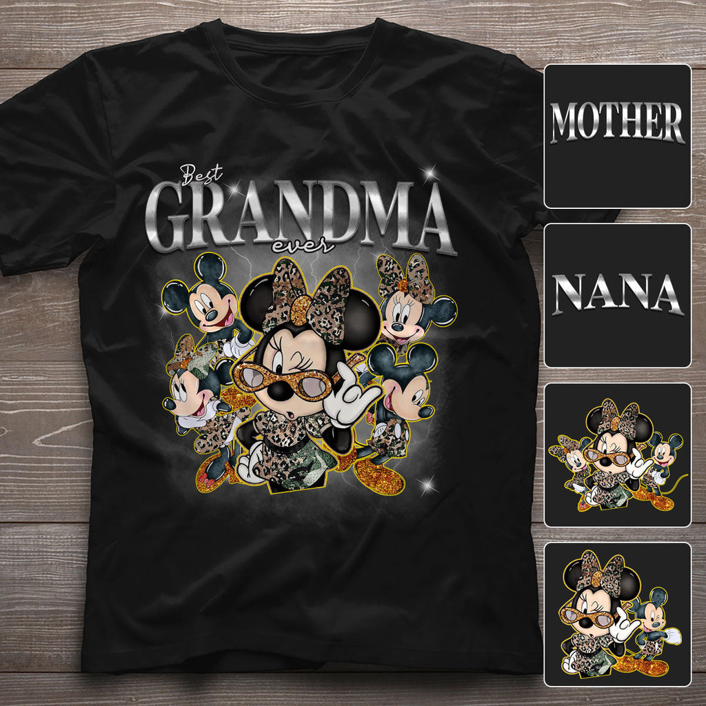 Personalized Best Grandma Mouse Ears T-shirt & Hoodie Gift T-shirt & Hoodie GradoCreations