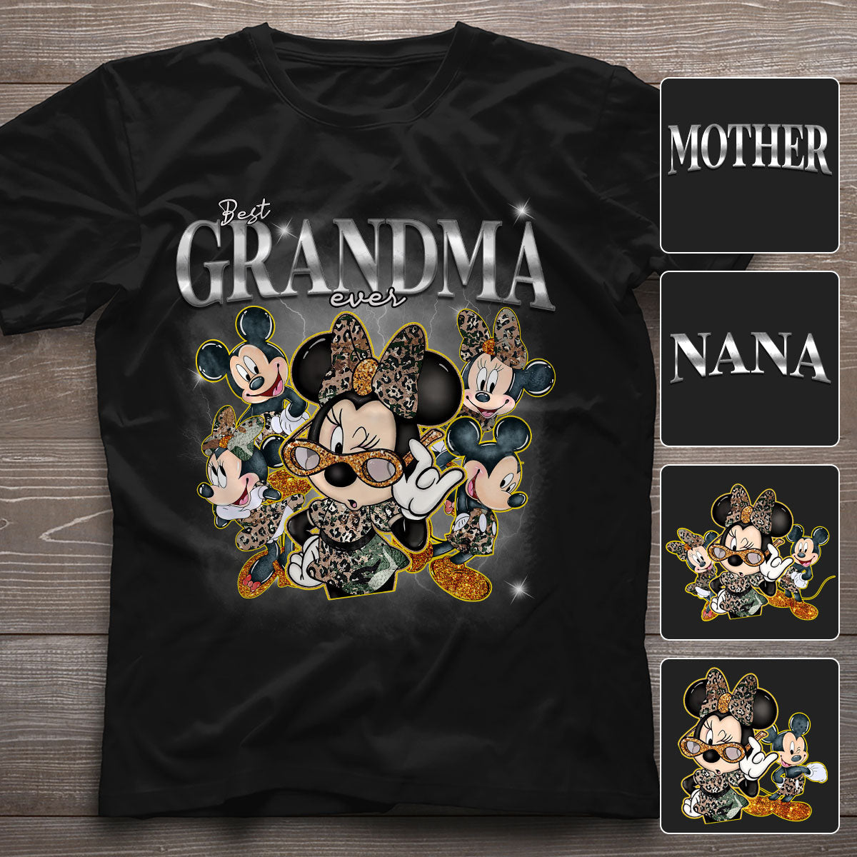 Personalized Best Grandma Mouse Ears T-shirt & Hoodie Gift T-shirt & Hoodie GradoCreations