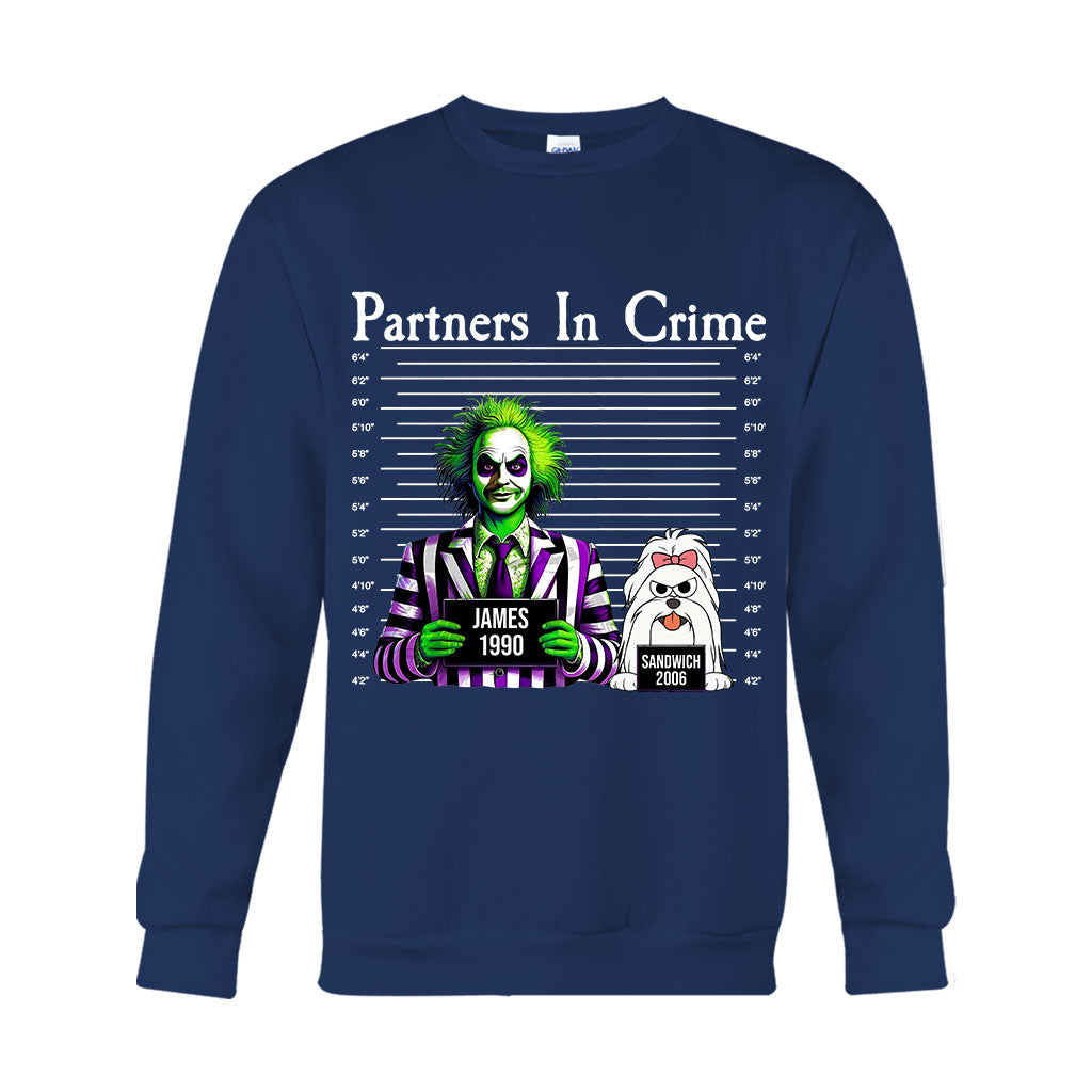Personalized Partners In Crime T-shirt & Hoodie for Mom/Dad T-shirt & Hoodie GradoCreations