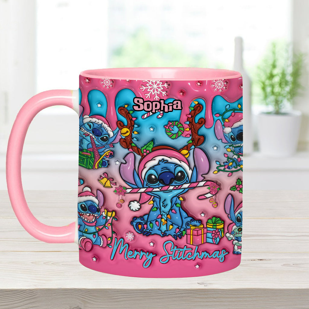 Personalized Ohana Accent Mug Christmas Gift for Mom Accent Mug GradoCreations
