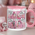 Personalized Spooky Accent Mug Custom Name Unique Gift Accent Mug GradoCreations