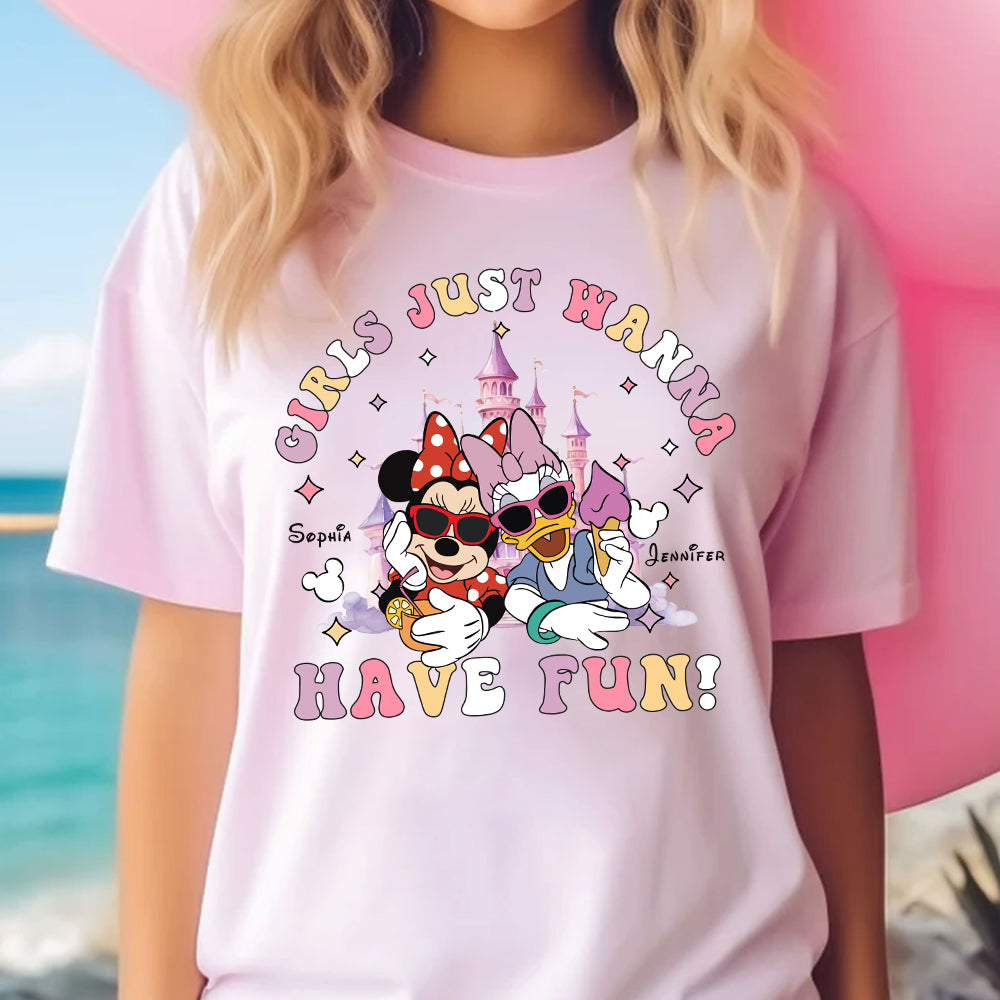 Personalized Girls Just Wanna Have Fun T-shirt & Hoodie for Kids T-shirt & Hoodie GradoCreations