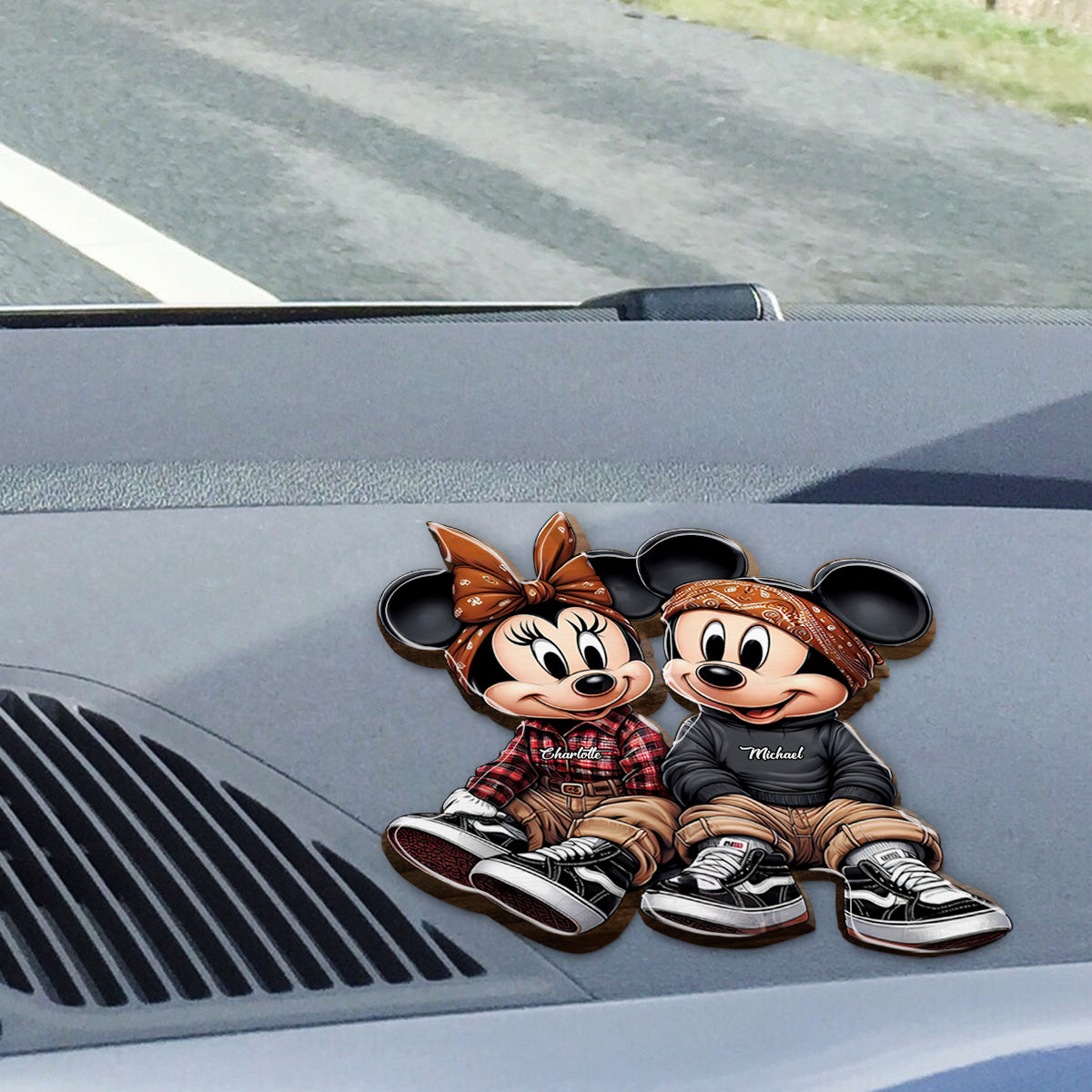 Personalized Mouse Shaped Car Visor Clip Custom Gift Shaped Car Visor Clip GradoCreations