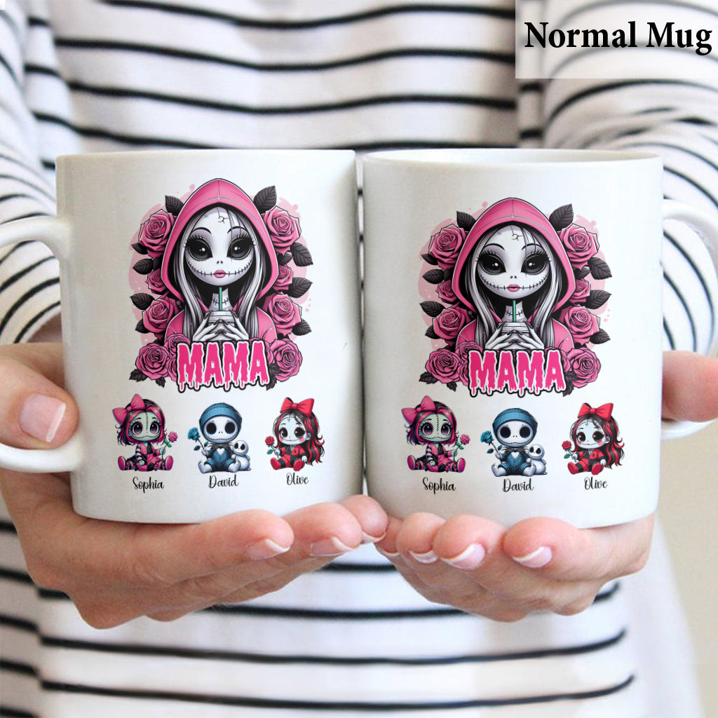 Personalized Nightmare Mug with Custom Name for Mom | Halloween Gift Mug GradoCreations