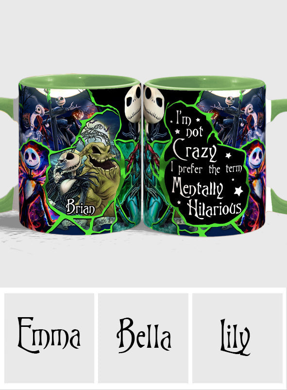 Personalized Nightmare Accent Mug Custom Name Funny Gift for Friends Accent Mug GradoCreations