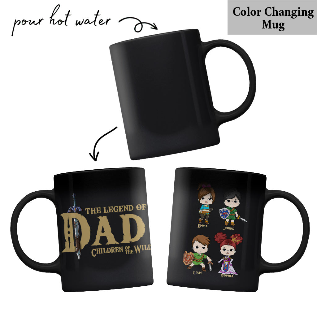 Personalized Legend of Dad Mug Custom Names Gift for Dad Mug GradoCreations
