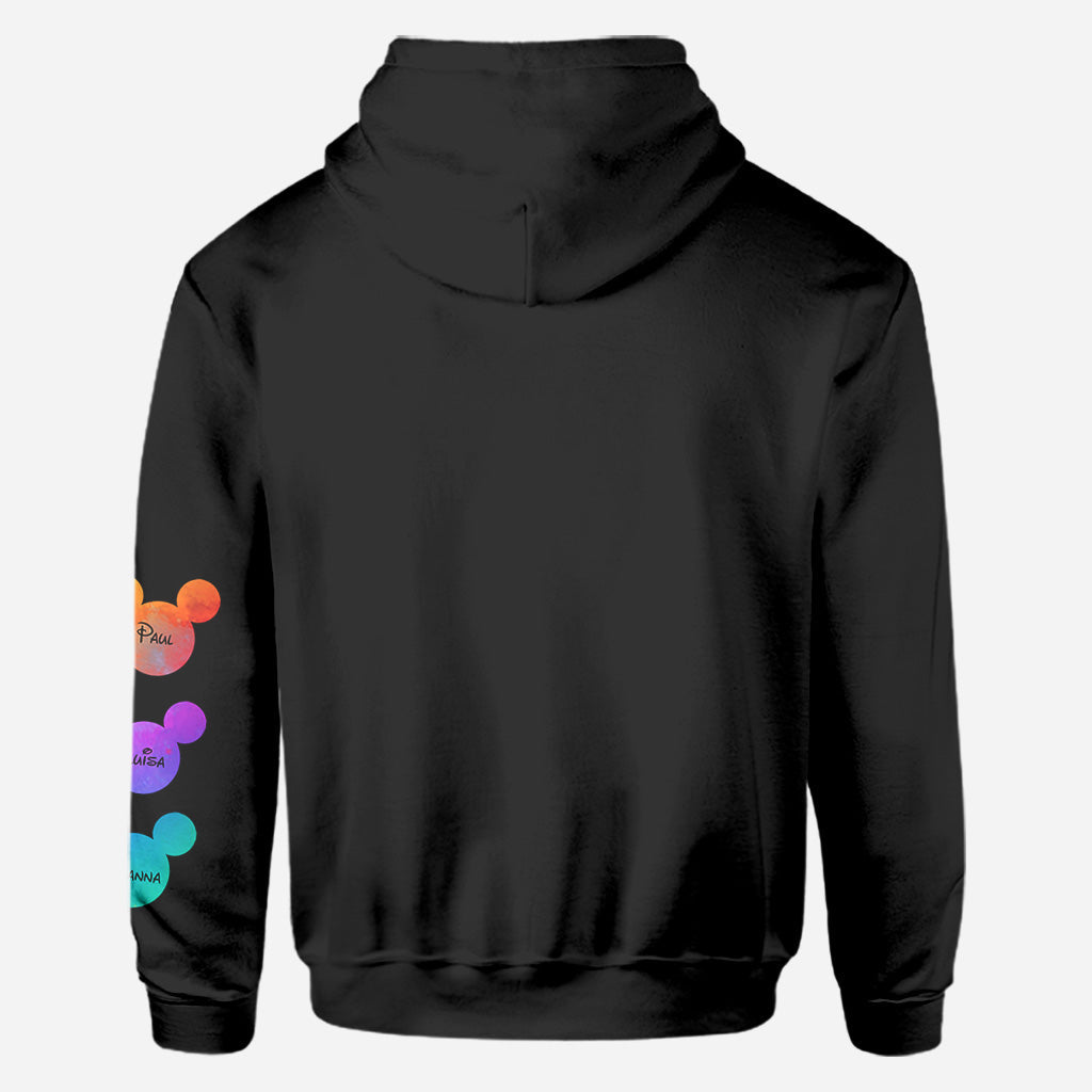 Personalized Colorful Mouse Ear All Over Shirt Gift for Grandma All Over Shirt GradoCreations