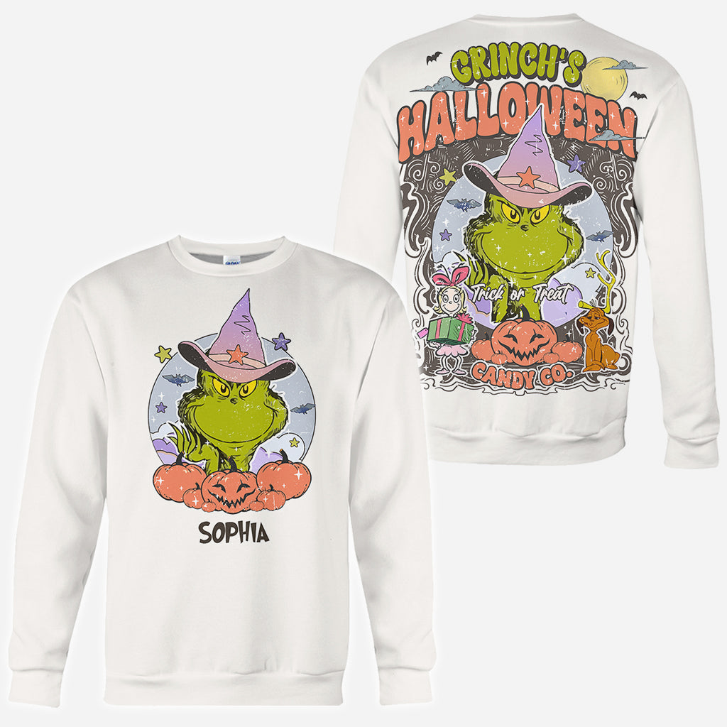 Personalized Grinch Halloween All Over Shirt Fun Costume Gift All Over Shirt GradoCreations