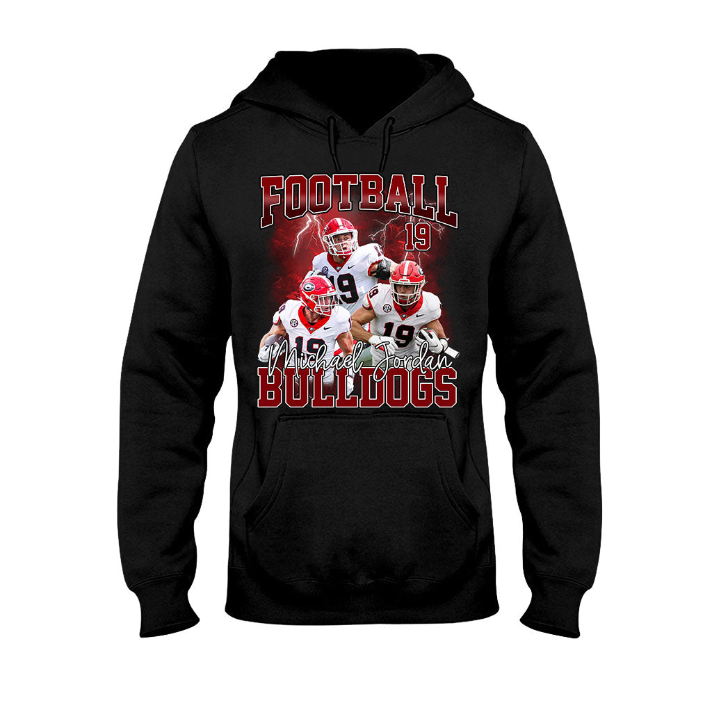 Personalized Football T-Shirt and Hoodie Custom Game Day Gift T-shirt & Hoodie GradoCreations