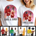 Personalized Couple T-Shirt & Hoodie Unique Gift for Anniversary or Valentine's Day T-shirt & Hoodie GradoCreations