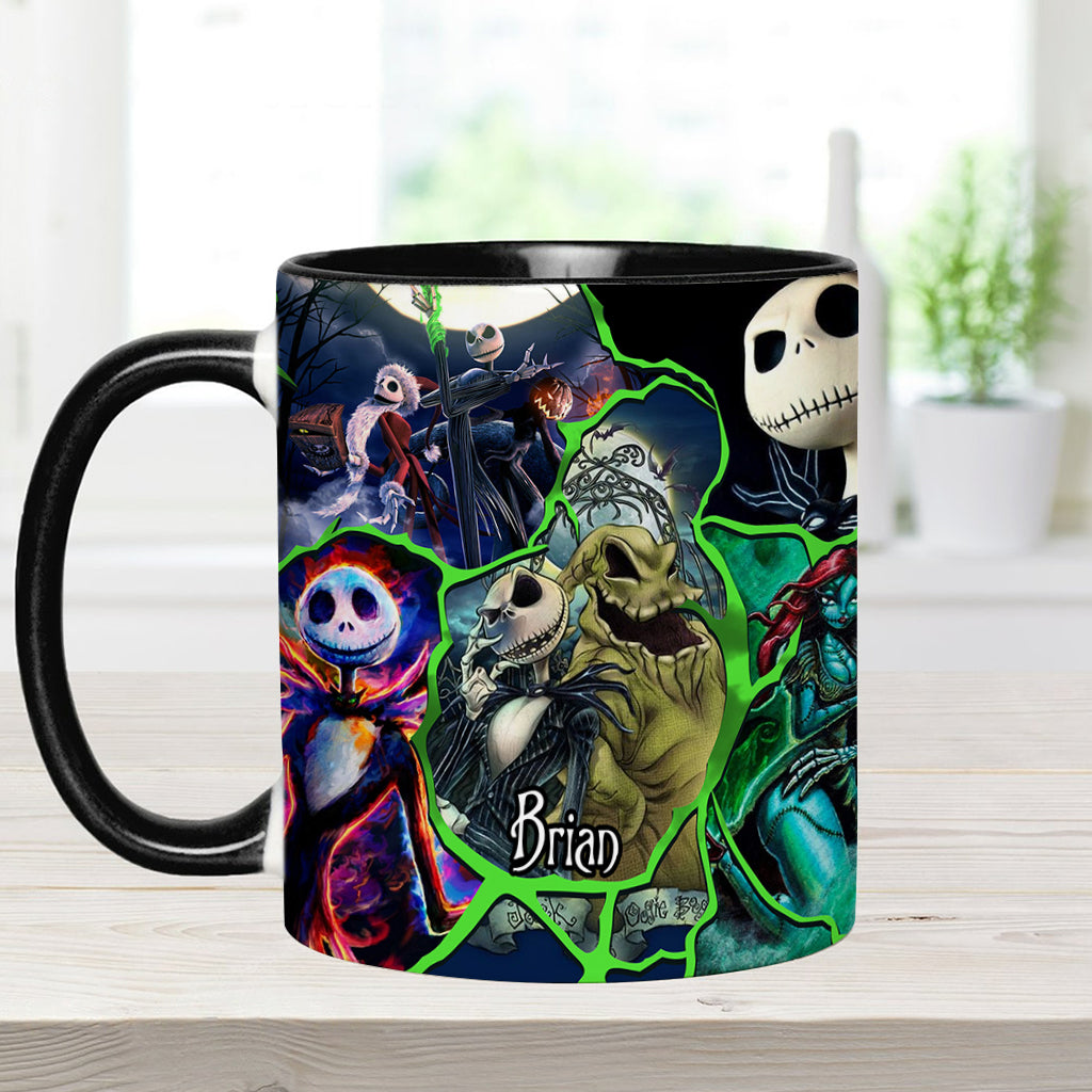Personalized Nightmare Accent Mug Custom Name Funny Gift for Friends Accent Mug GradoCreations