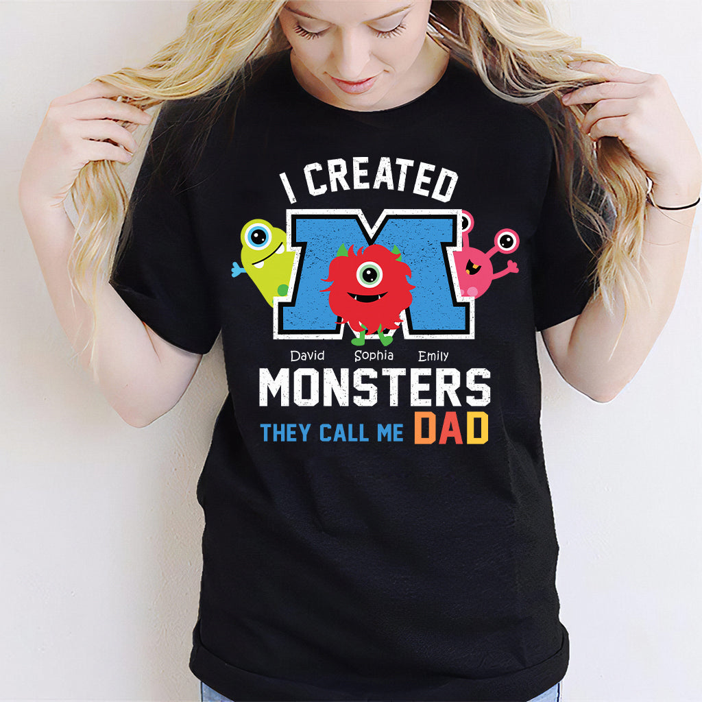 Personalized Father's Day T-shirt with Custom Names | Unique Dad Gift T-shirt & Hoodie GradoCreations