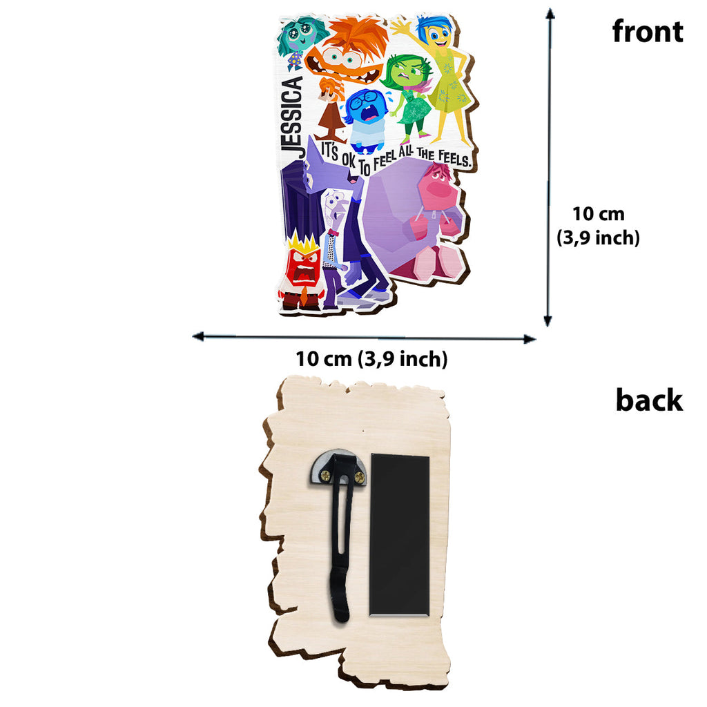 Personalized Car Visor Clip It's Ok To Feel All The Feels Gift Shaped Car Visor Clip GradoCreations