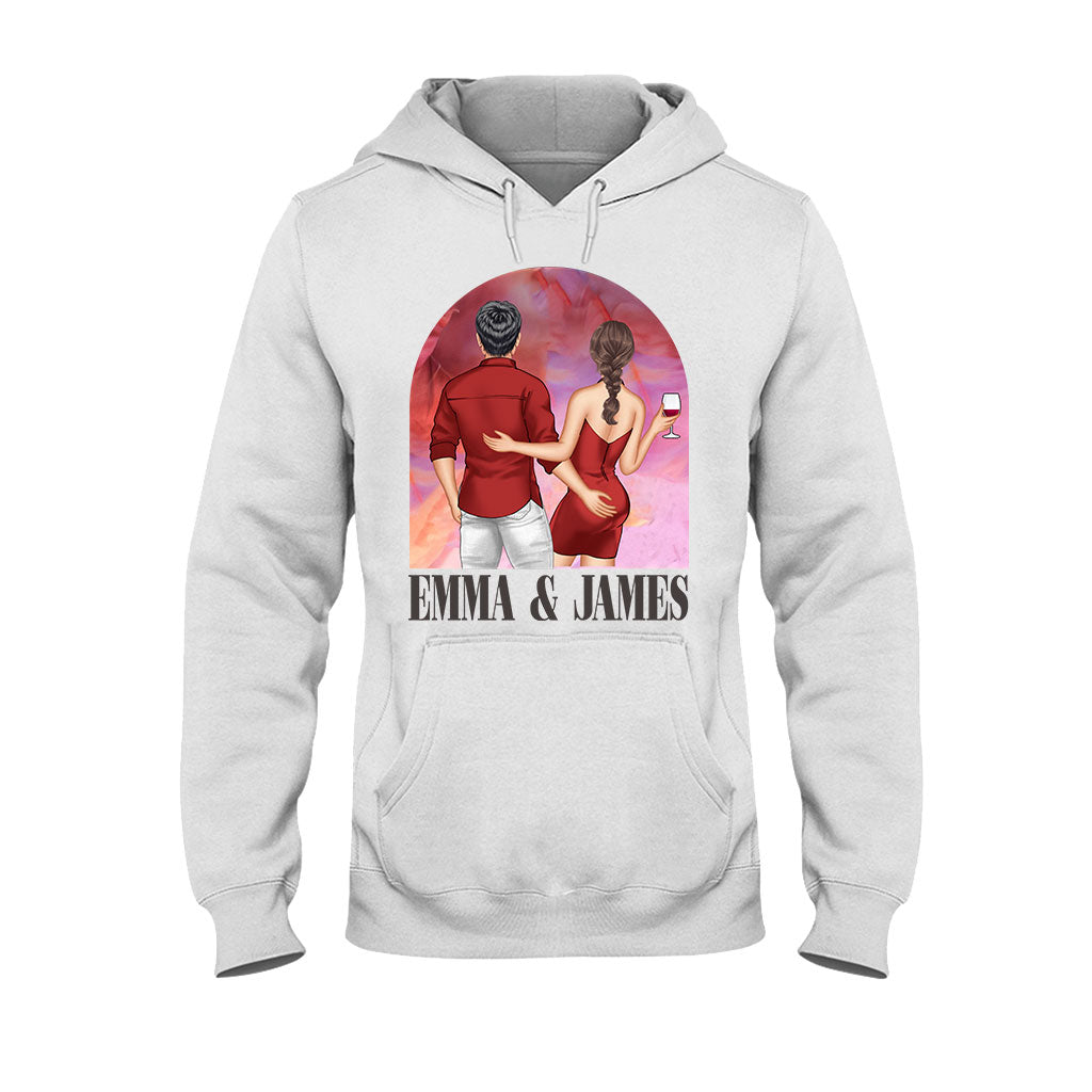 Personalized Couple T-Shirt & Hoodie Unique Gift for Anniversary or Valentine's Day T-shirt & Hoodie GradoCreations