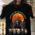 Personalized Father T-Shirt and Hoodie with 4 Character Design T-shirt & Hoodie GradoCreations
