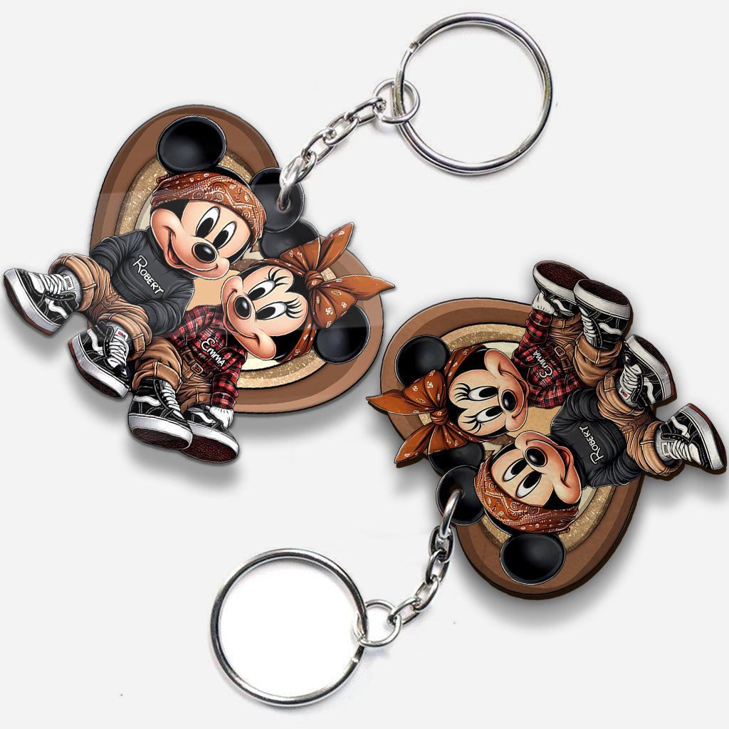 Personalized QR Code Keychain for Couples - Unique Gift Keychain GradoCreations