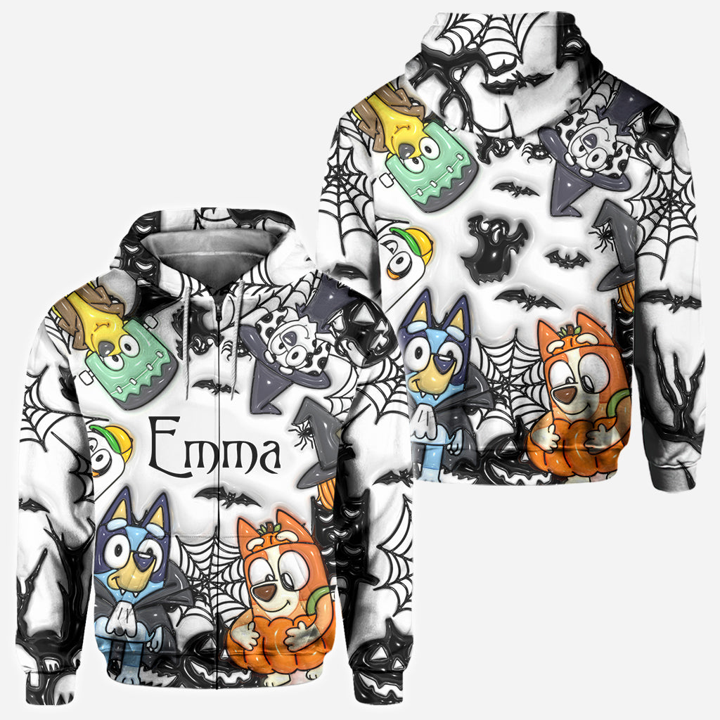 Personalized Halloween All-Over Shirt Custom Name Gift for Kids All Over Shirt GradoCreations