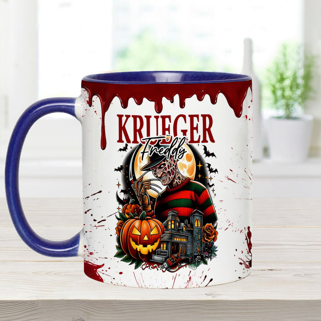 Personalized Horror Accent Mug Custom Name Gift for Fans Accent Mug GradoCreations