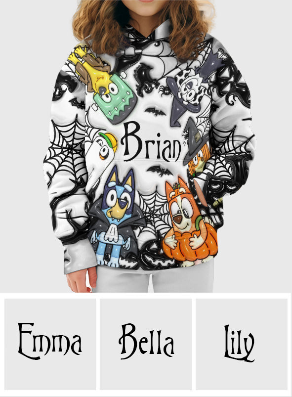 Personalized Halloween All-Over Shirt Custom Name Gift for Kids All Over Shirt GradoCreations