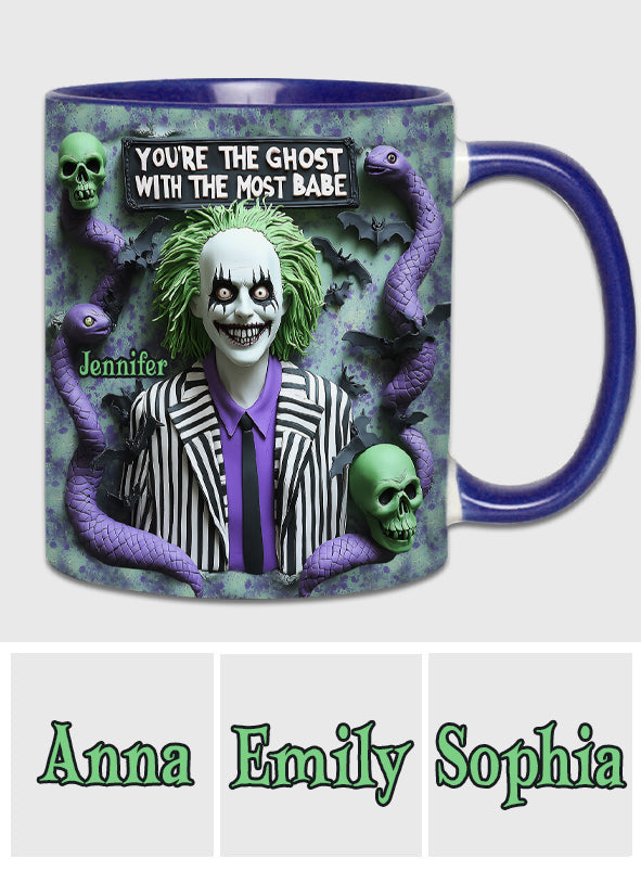 Personalized Accent Mug You're The Ghost With The Most Gift Accent Mug GradoCreations