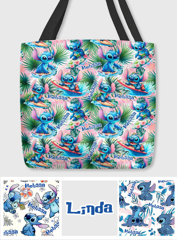 Personalized Ohana Tote Bag Custom Name Summer Gift Tote Bag GradoCreations