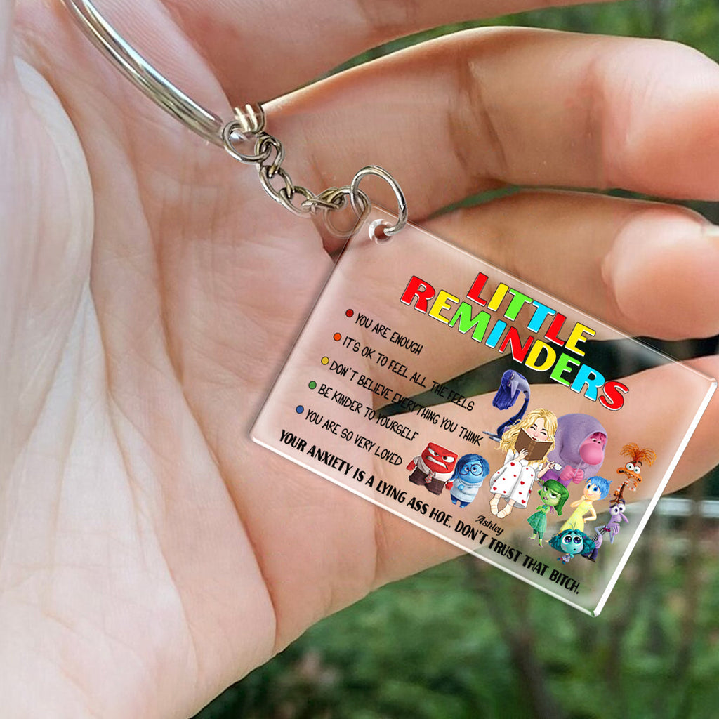 Personalized Acrylic Keychain with Motivational Quotes Gift Keychain GradoCreations