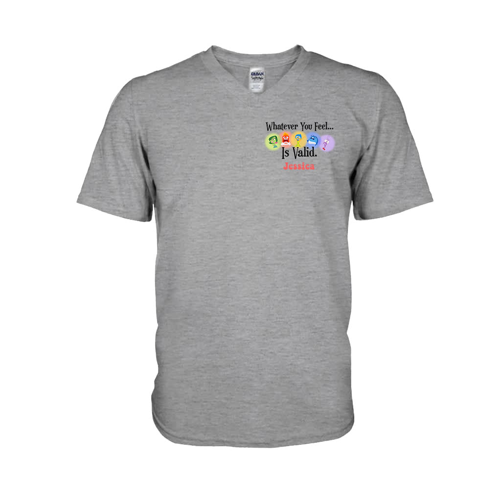 Personalized Inside Out T-shirt Custom Message Gift Idea T-shirt And Hoodie GradoCreations