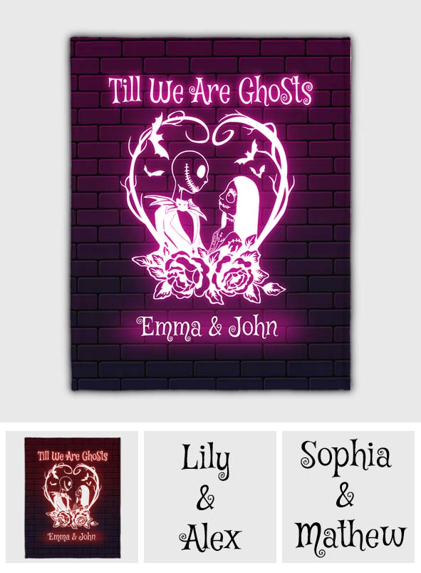 Personalized Nightmare Blanket Custom Couples Gift for Halloween Blanket GradoCreations