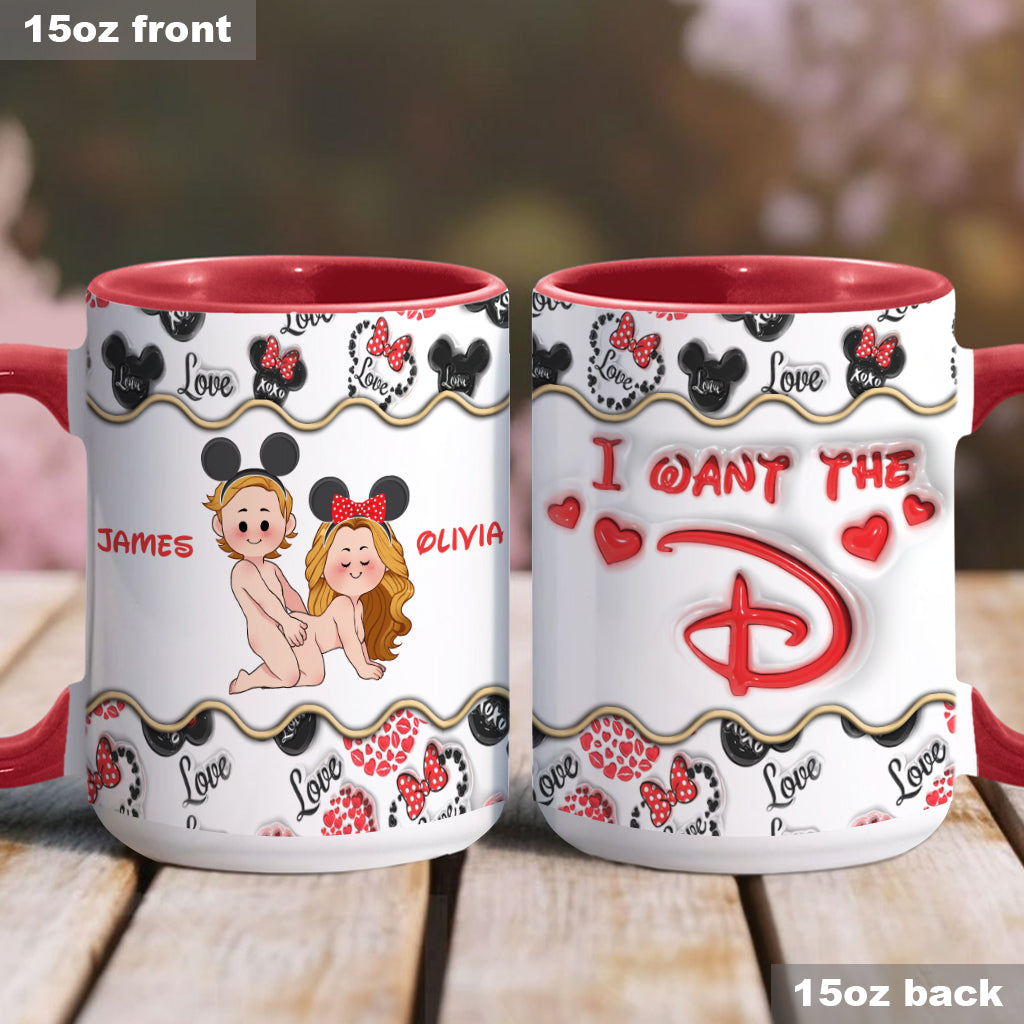 Personalized Accent Mug with Custom Name for Valentine's Day Gift Accent Mug GradoCreations
