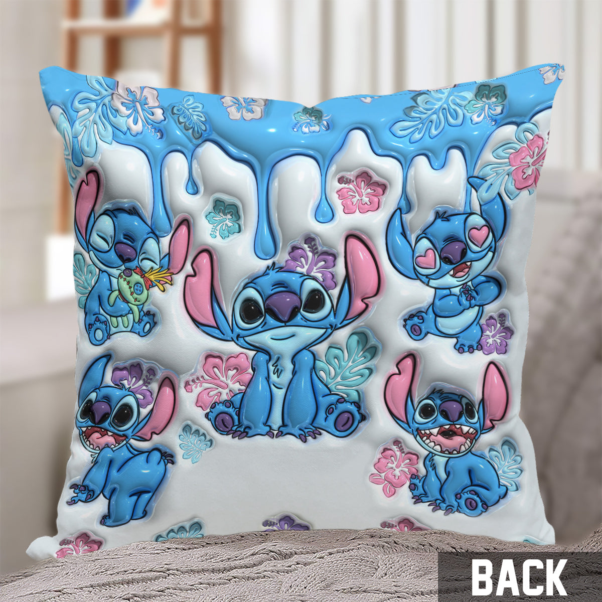Personalized Throw Pillow with Ohana Design for Family Gift Throw Pillow GradoCreations