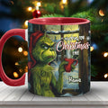 Personalized Grinch Accent Mug Custom Name Christmas Gift Accent Mug GradoCreations