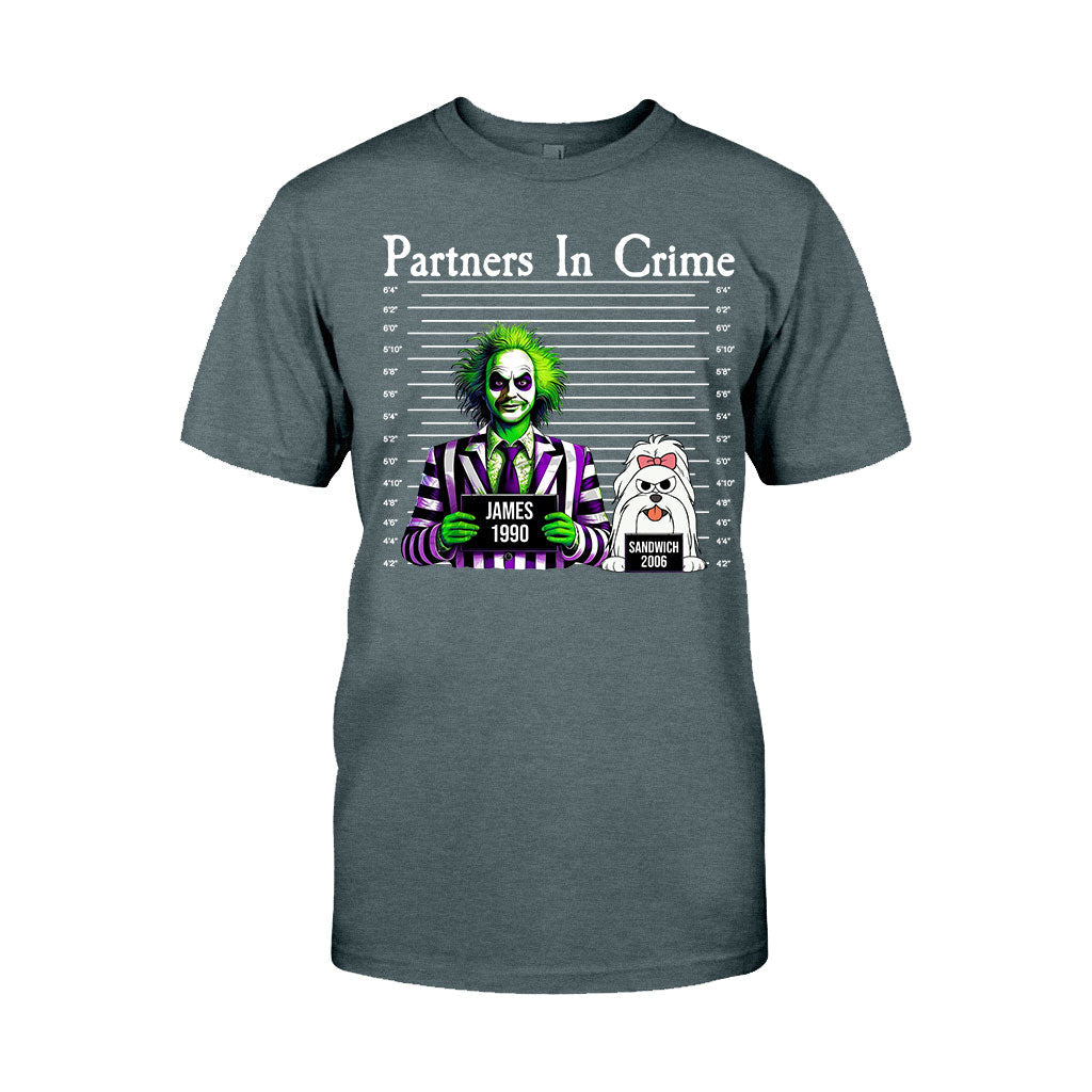 Personalized Partners In Crime T-shirt & Hoodie for Mom/Dad T-shirt & Hoodie GradoCreations