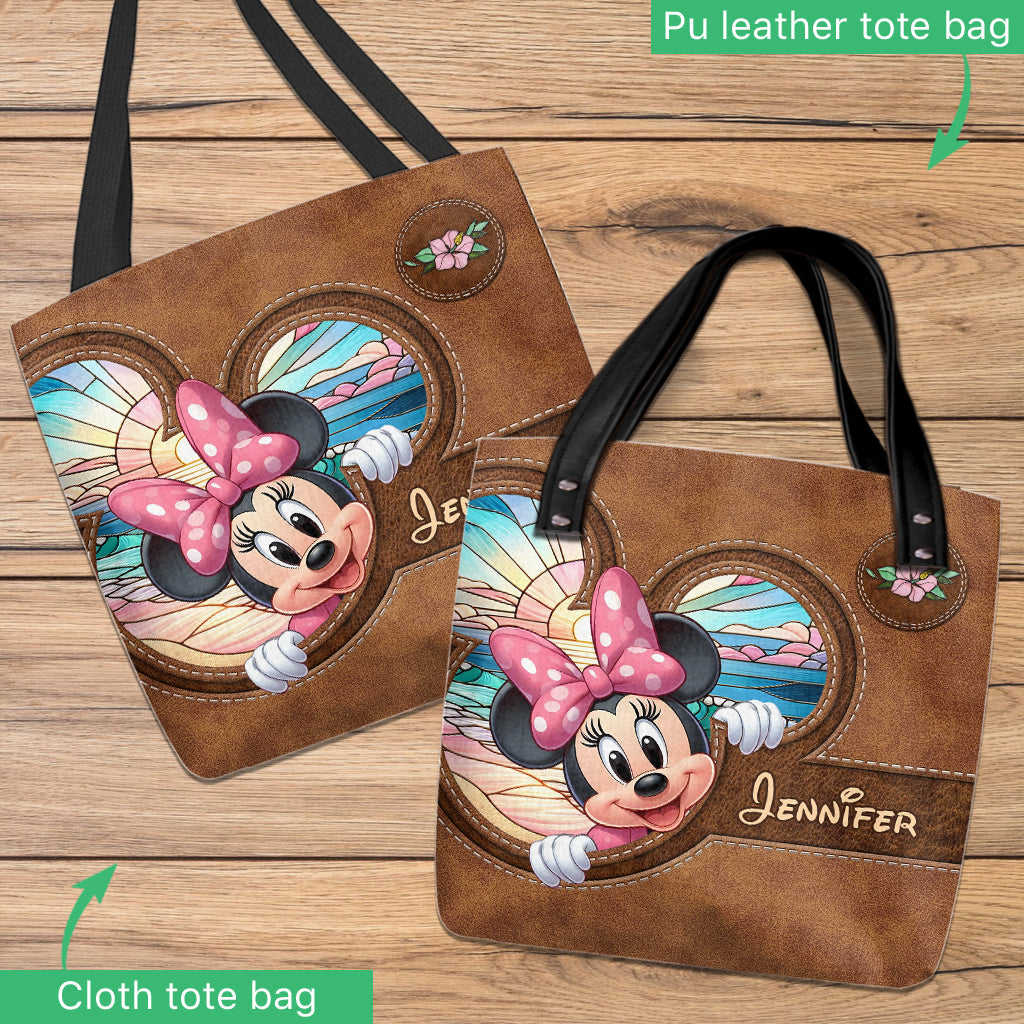 Personalized Ohana Tote Bag with Stitch Design for Beach Day Tote Bag GradoCreations