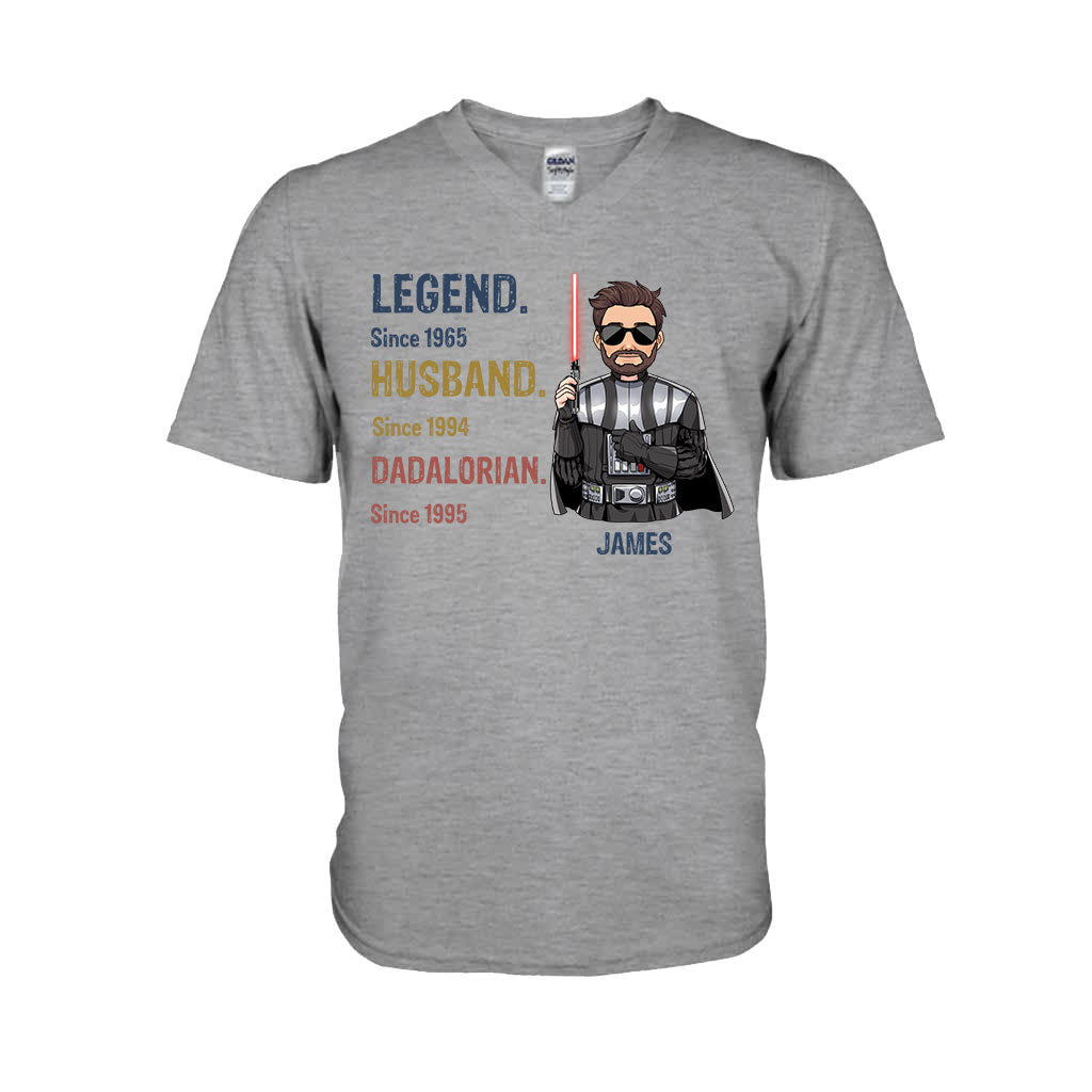 Personalized Star Wars T-shirt Hoodie Gift for Dad Legend Husband T-shirt & Hoodie GradoCreations