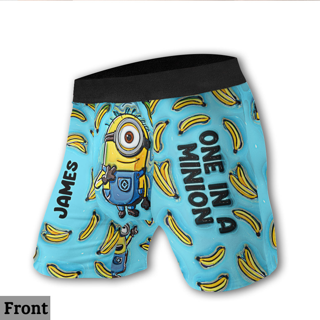 Personalized Men's Boxer Briefs with Minion Design Gift Men Boxer Briefs GradoCreations