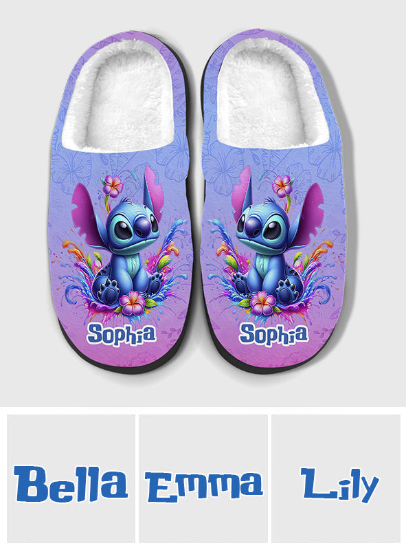 Personalized Cozy Slippers with Custom Name for Kids Slippers GradoCreations