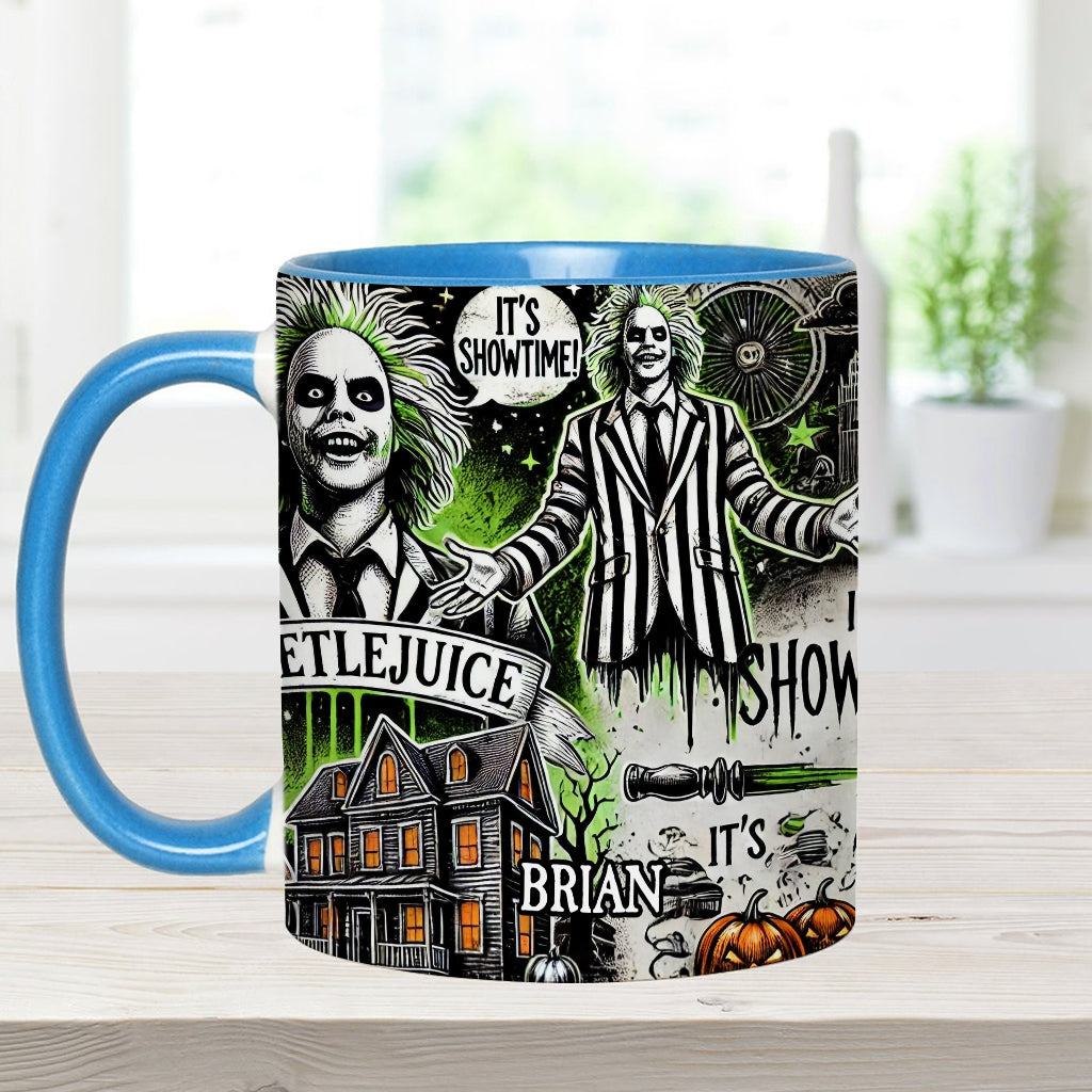 Personalized Halloween Accent Mug Custom Name Gift Idea Accent Mug GradoCreations