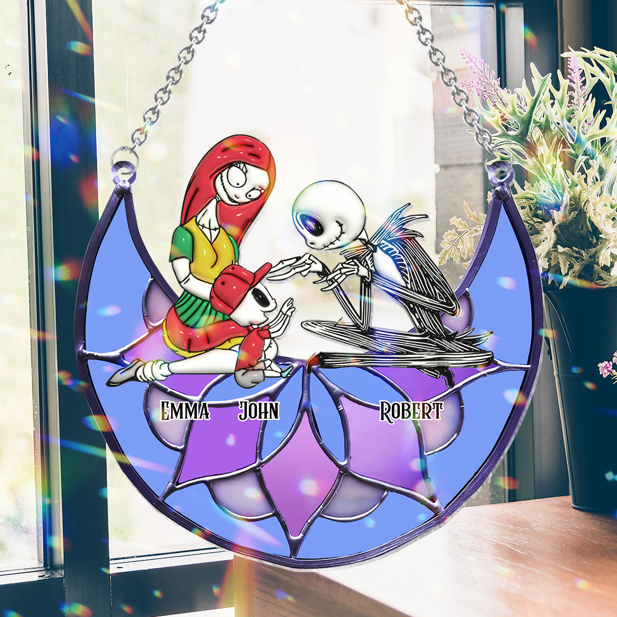 Personalized Nightmare Window Hanging Suncatcher Ornament Gift for Animal Lovers Window Hanging Suncatcher Ornament GradoCreations