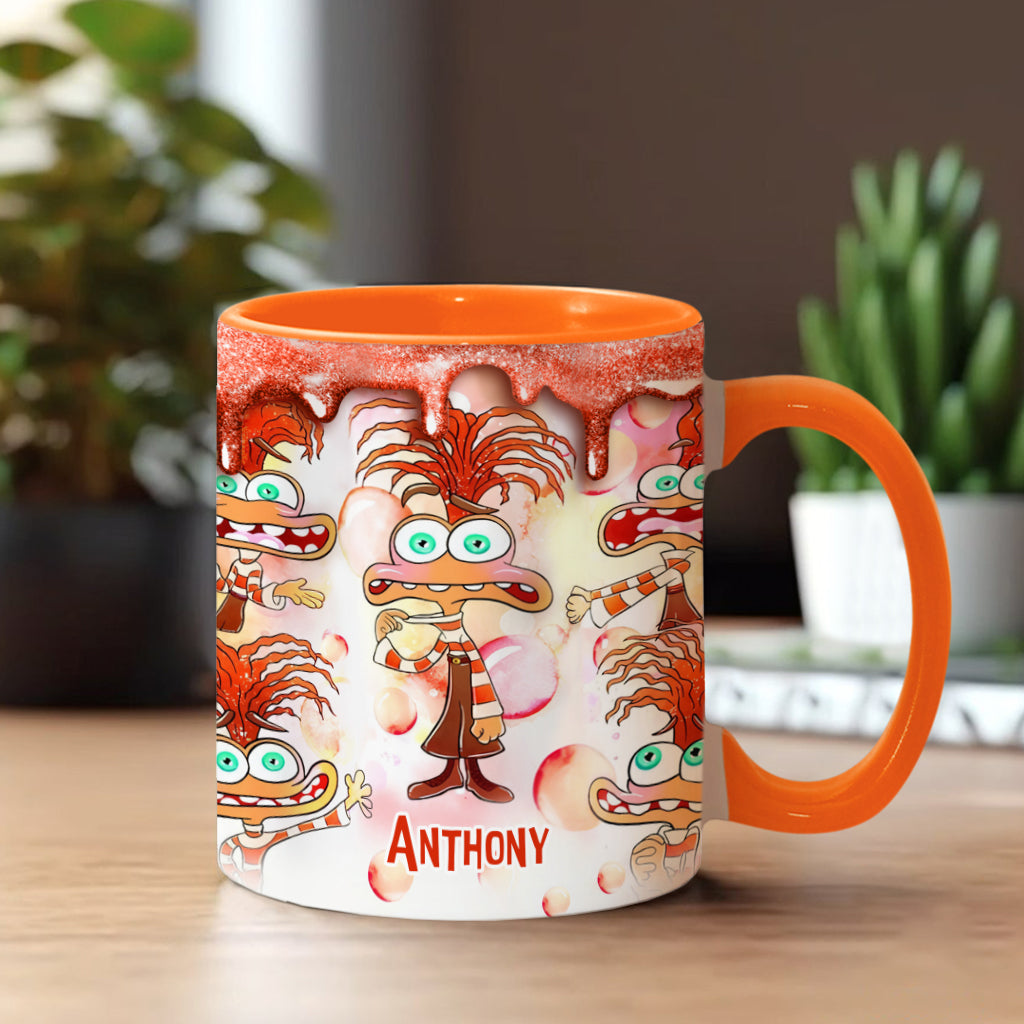Personalized Two-Tone Accent Mug Custom Name Gift Accent Mug GradoCreations