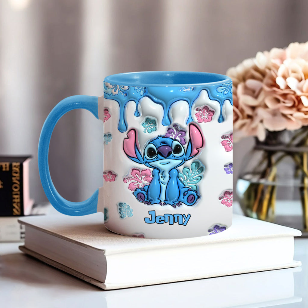 Personalized Ohana Accent Mug Custom Name Gift for Birthdays Accent Mug GradoCreations