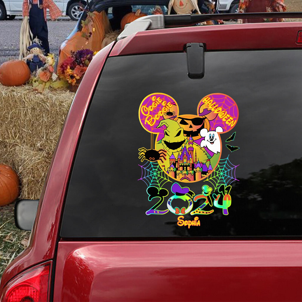 Personalized Halloween Mouse Decal Custom Name Gift Decal Full GradoCreations