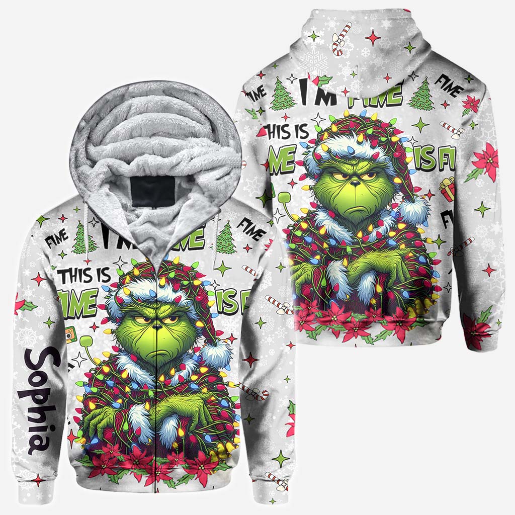 Personalized Christmas All Over Shirt Grinch Design Gift All Over Shirt GradoCreations