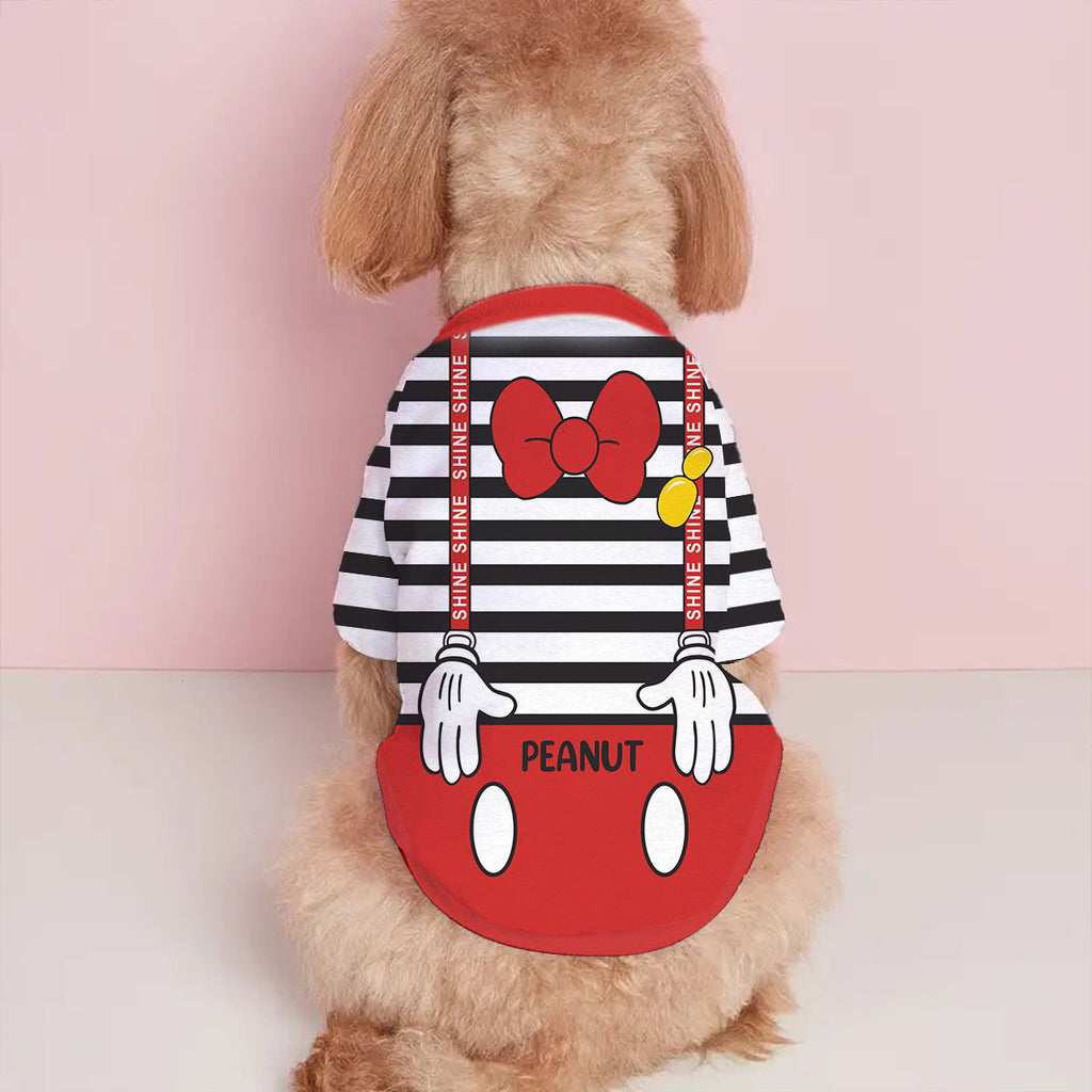 Personalized Halloween Pet Shirt with Mouse Ears Costume for Dogs Pet Shirt GradoCreations
