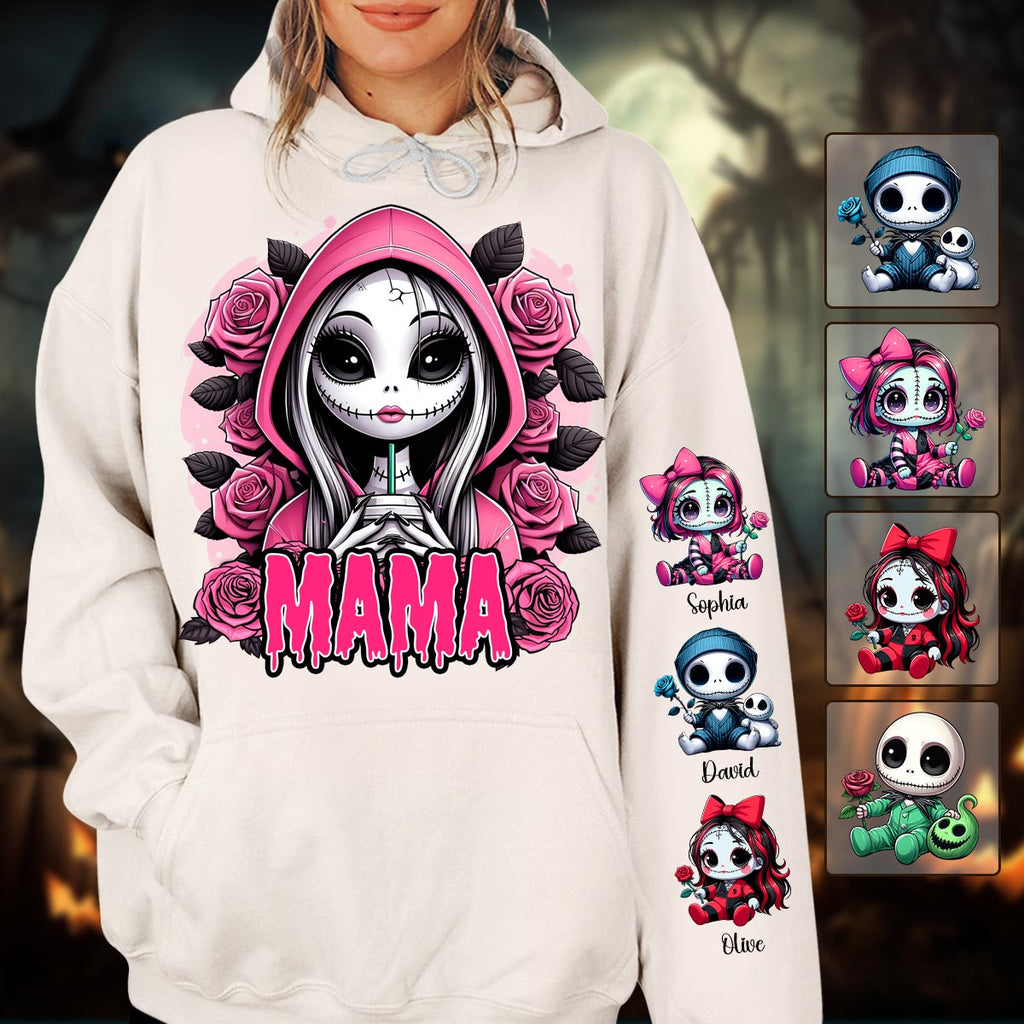 Personalized Mama of Nightmares All Over Shirt for Mom | Halloween Gift All Over Shirt GradoCreations