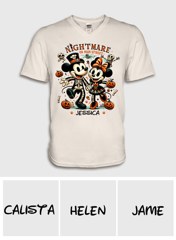 Personalized Nightmare On Main Street T-shirt & Hoodie for Halloween Gift T-shirt & Hoodie GradoCreations