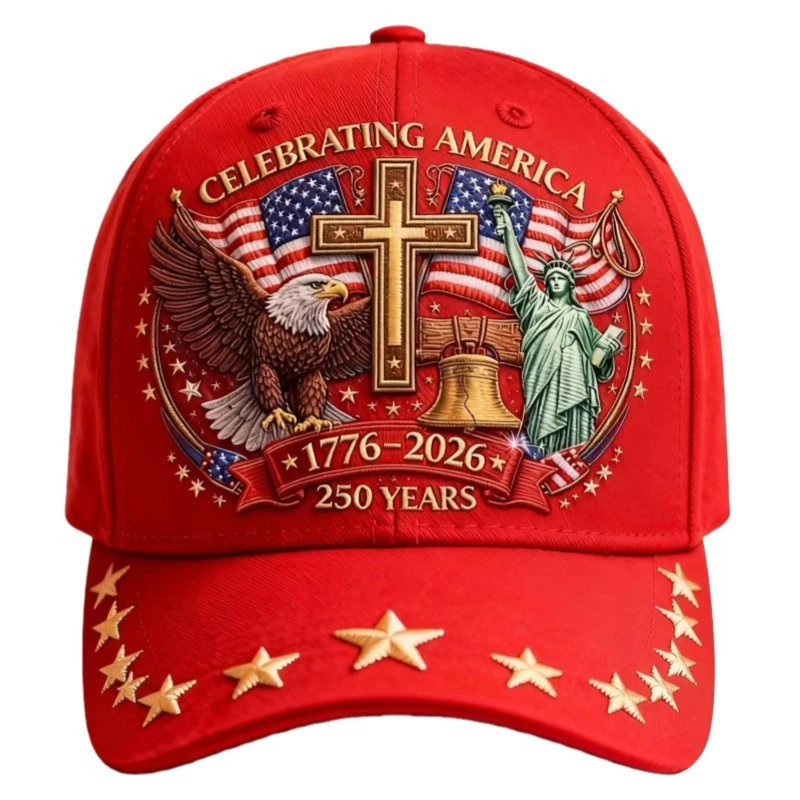 Personalized 250th Anniversary Embroidered Cap USA Gift HN590 - Embroidery Hat Josh GradoCreations