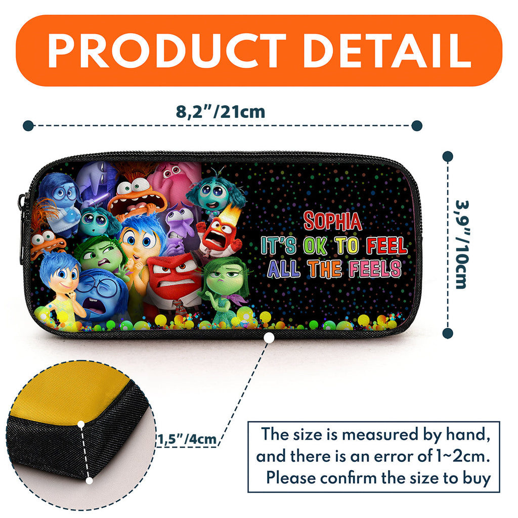 Personalized Pencil Case with Disney Characters for Kids - Custom Name Gift Pencil Case GradoCreations