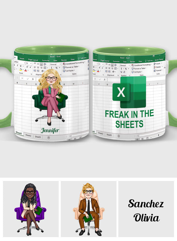 Personalized Accent Mug Custom Colleague Gift with Name Accent Mug GradoCreations