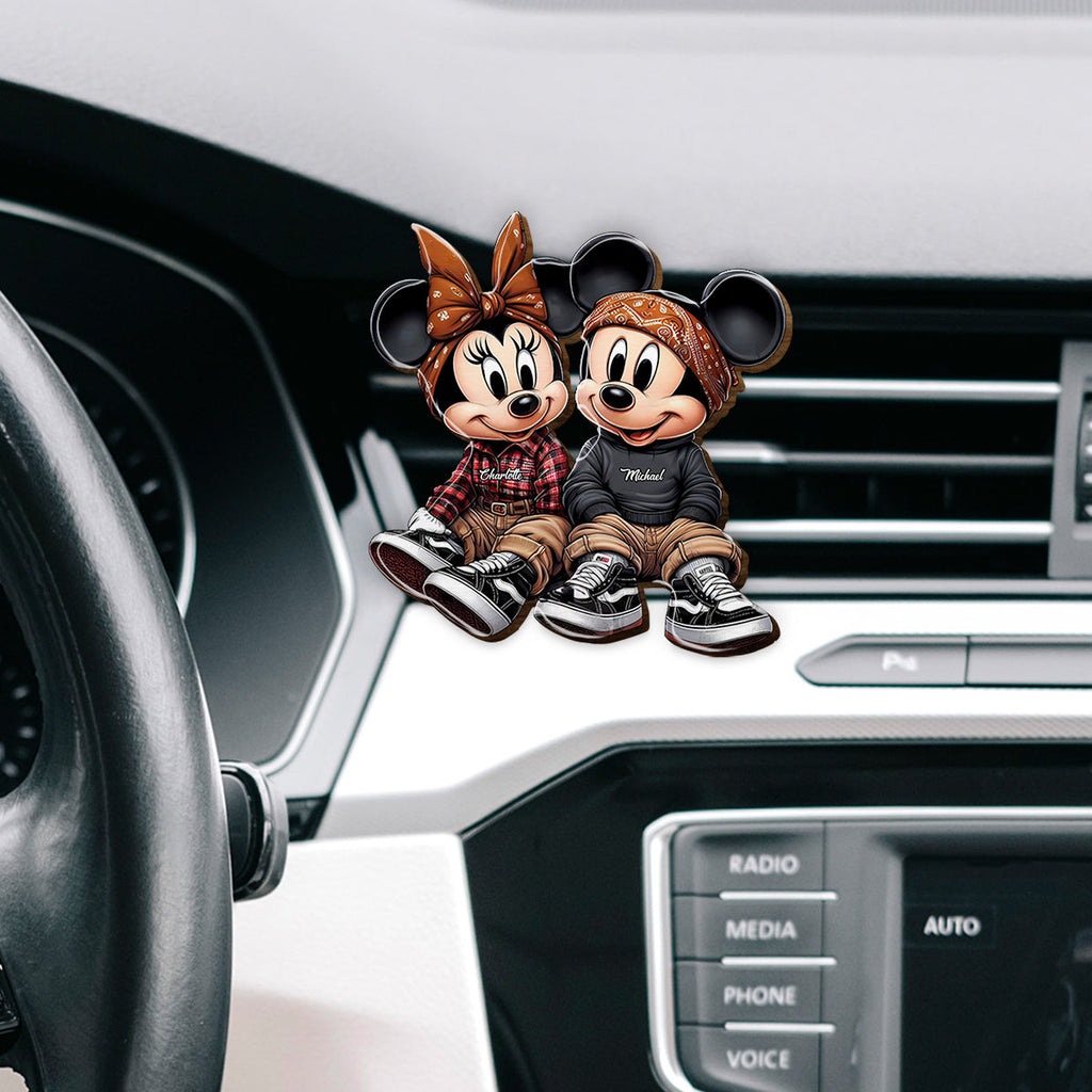 Personalized Mouse Shaped Car Visor Clip Custom Gift Shaped Car Visor Clip GradoCreations